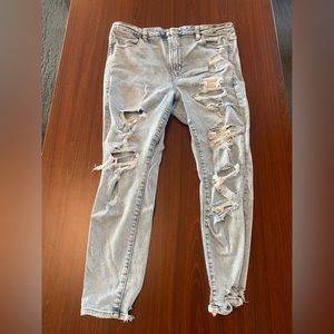 American Eagle ripped skinny jegging size 16